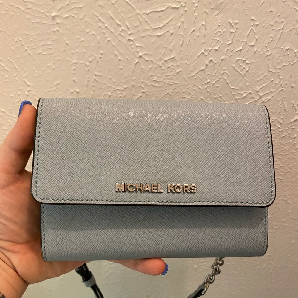 Michael kors blue cords body bag